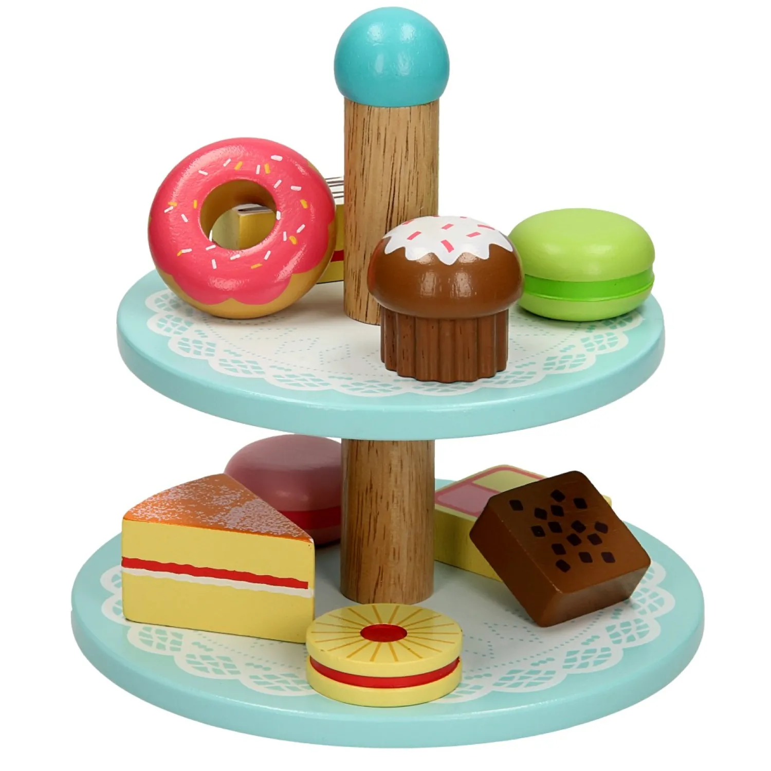 Houten Etagere met Taartjes>Bigjigs Sale
