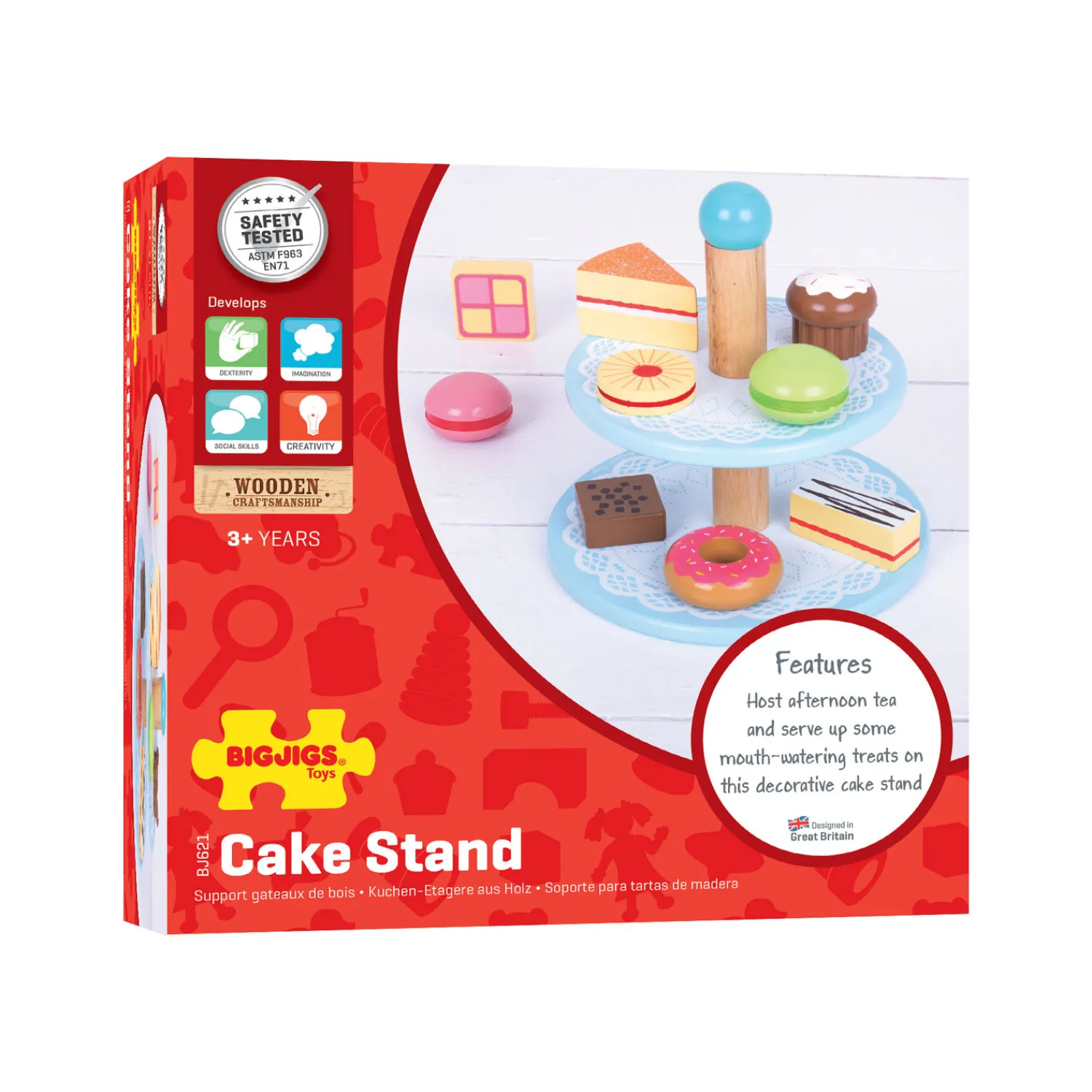 Houten Etagere met Taartjes>Bigjigs Sale