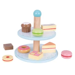 Houten Etagere met Taartjes><noscript><img width=