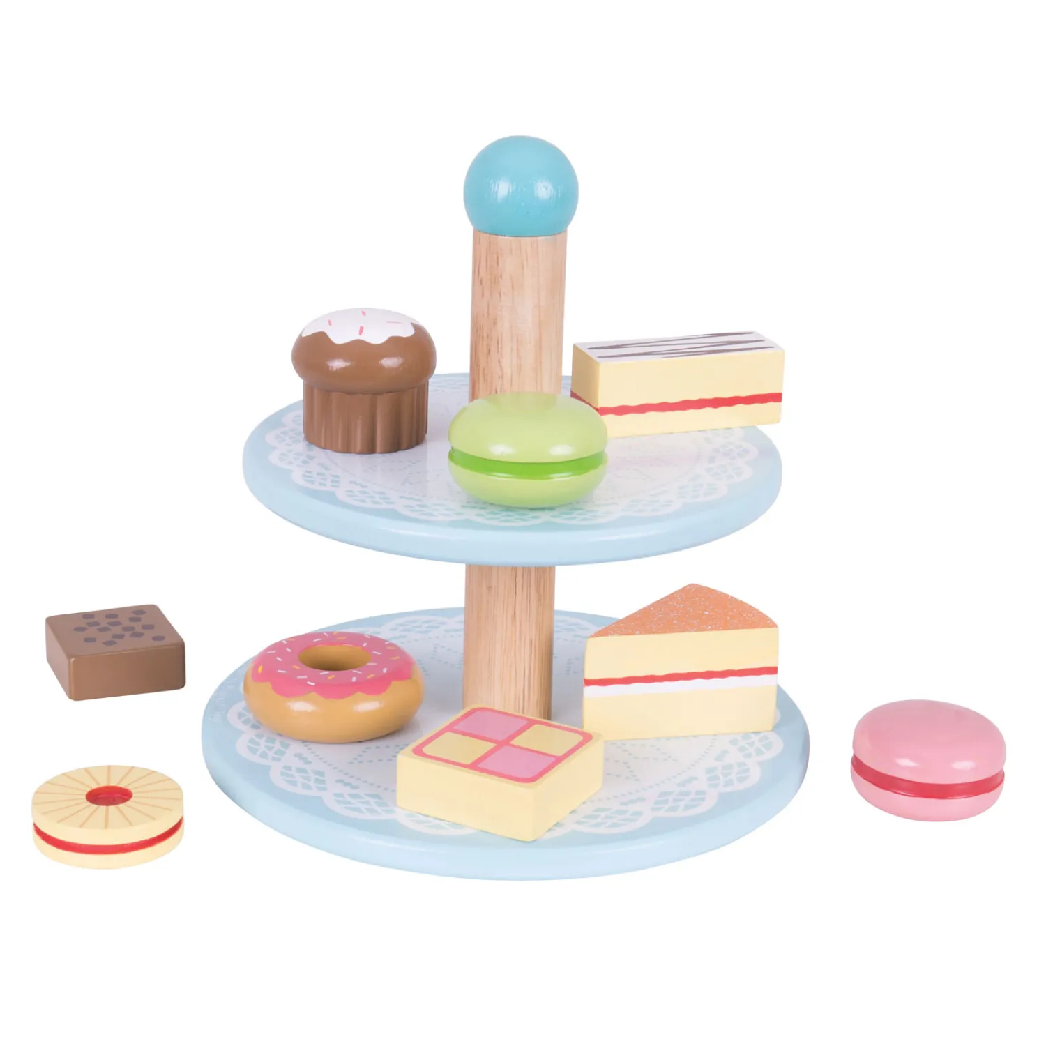 Houten Etagere met Taartjes>Bigjigs Sale