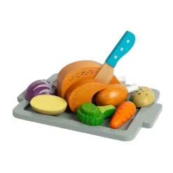 Houten Gebraden Diner Speelset, 12dlg.>Bigjigs Discount