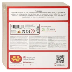 Houten Gekleurde Kralen, 95dlg.-Bigjigs Clearance