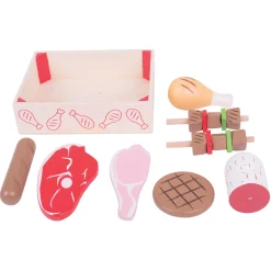 Houten Kistje met Vleeswaren, 9 dlg.-Bigjigs Clearance