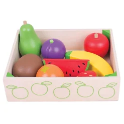 Houten Kistje met Fruit, 9dlg.-Bigjigs New