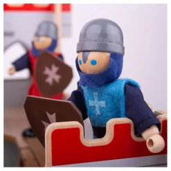 Bigjigs Houten Middeleeuwse Ridders, 4st. Outlet