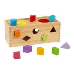 Houten Mystery box Vormenstoof, 10dlg.-Bigjigs Outlet