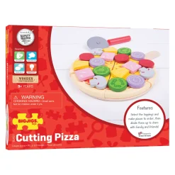 Houten Pizza met Beleg-Bigjigs Clearance