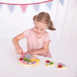 Houten Pizza met Beleg-Bigjigs Clearance
