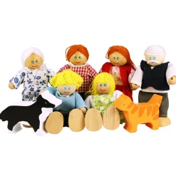 Bigjigs Houten Poppenhuis Familie Discount