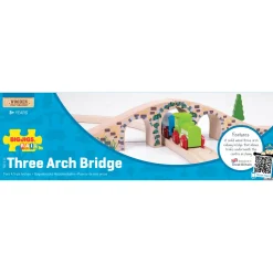 Houten Rails - Brug Met 3 Bogen>Bigjigs Hot