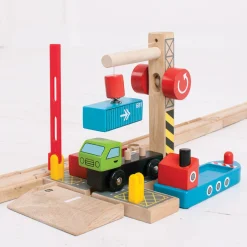 Houten Rails - Container Scheepswerf-Bigjigs Online