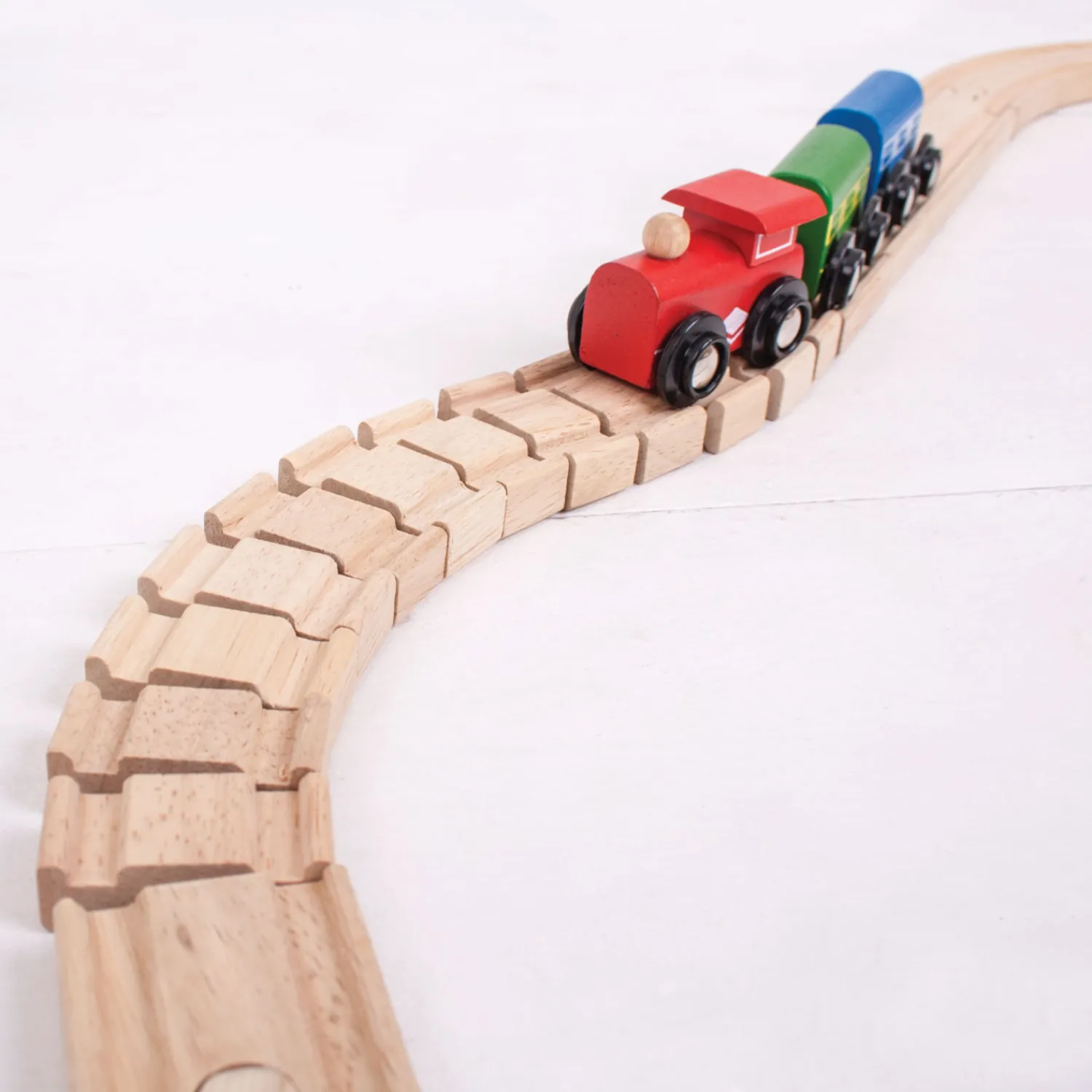 Houten Rails - Flexibel, 2st.>Bigjigs Online