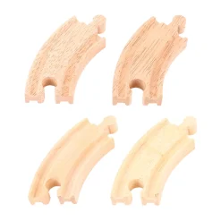 Houten Rails - Korte Bochten, 4st.-Bigjigs New