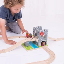 Houten Rails - Ophaalbrug><noscript><img width=