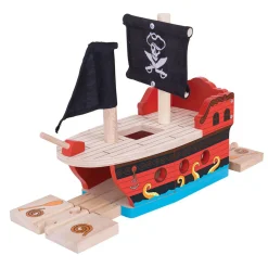 Houten Rails - Piratenschip>Bigjigs Discount