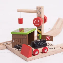 Bigjigs Houten Rails - Steenkool Mijn Outlet