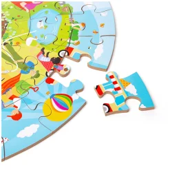 Houten Seizoenen Vloerpuzzel Rond, 50st.-Bigjigs Online