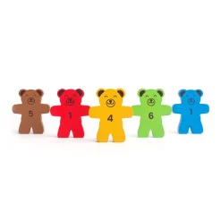 Houten Stapelspel Teddyberen.-Bigjigs