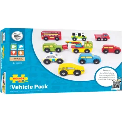 Houten Voertuigen, 9st.-Bigjigs Online