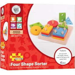 Houten Vormen Stapelspel, 17dlg.>Bigjigs