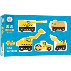 Houten Werkvoertuigen, 5st.>Bigjigs Best