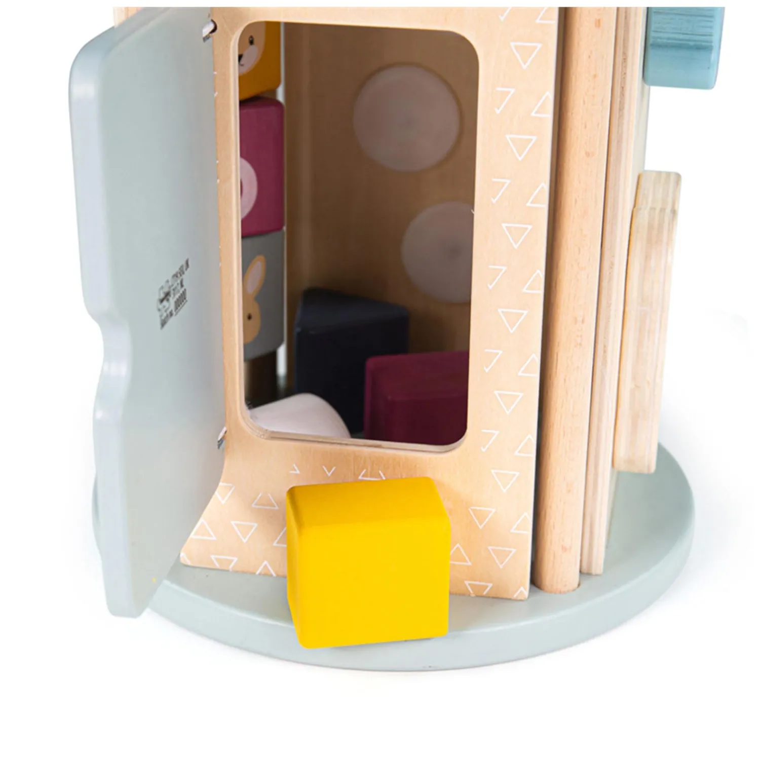 Bigjigs Rollende Activiteitenbox en Vormenstoof van Hout, 5dlg.