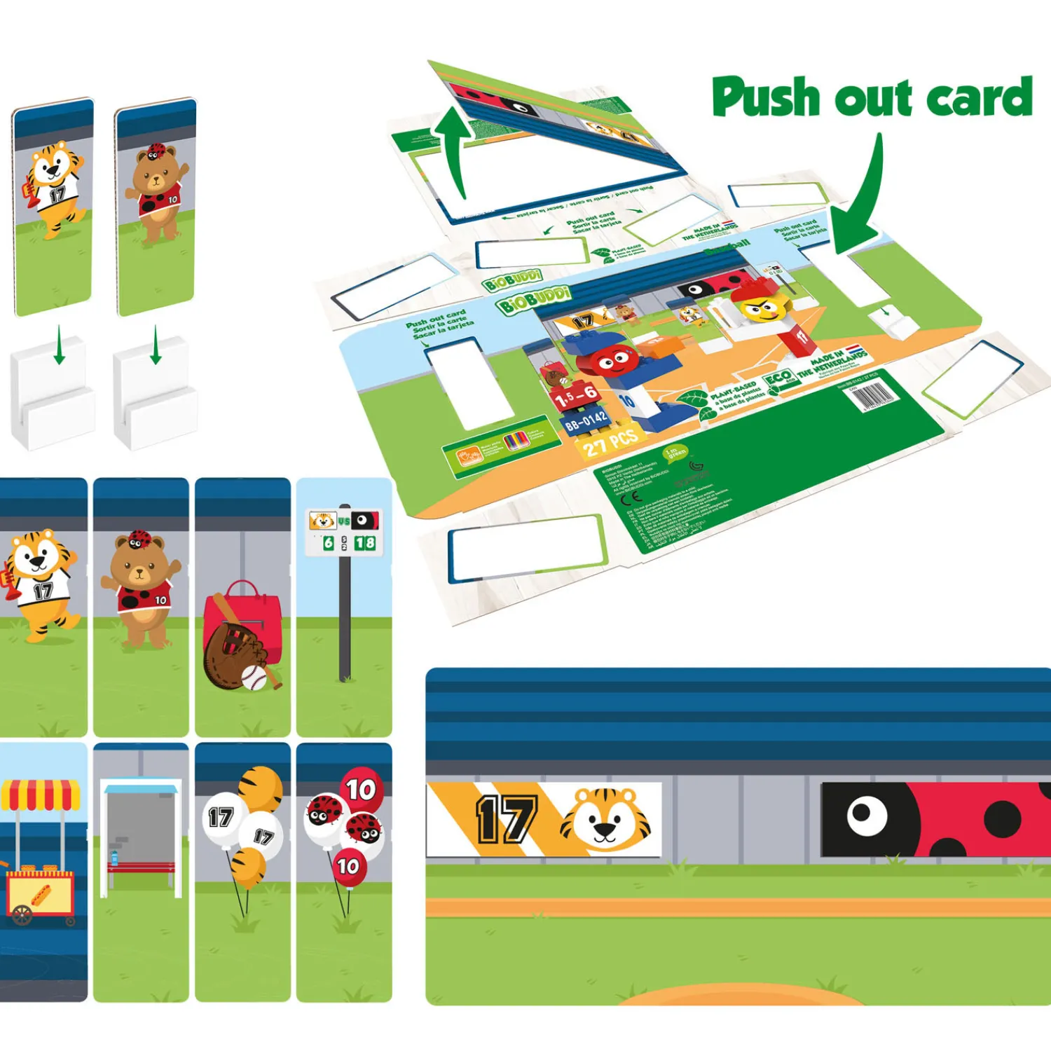 Bouwset Honkbal - 27dlg.-BiOBUDDi