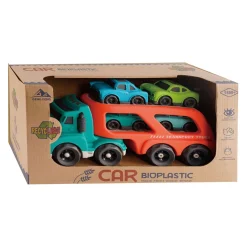 Bio-plastic Transporter Vrachtwagen met 4 Auto's- Online