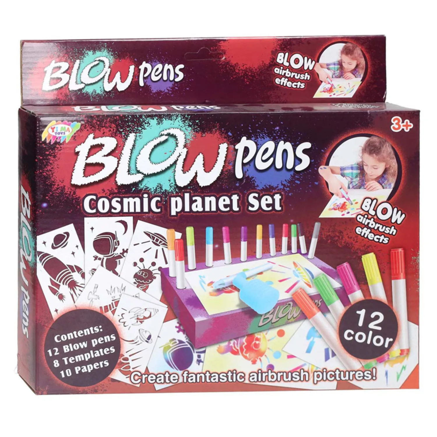 Blaaspennenset met Pompje Space New