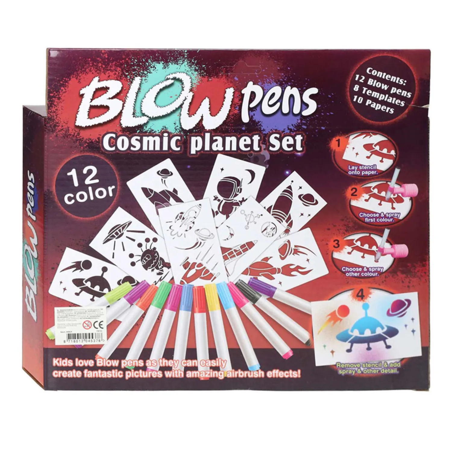 Blaaspennenset met Pompje Space New