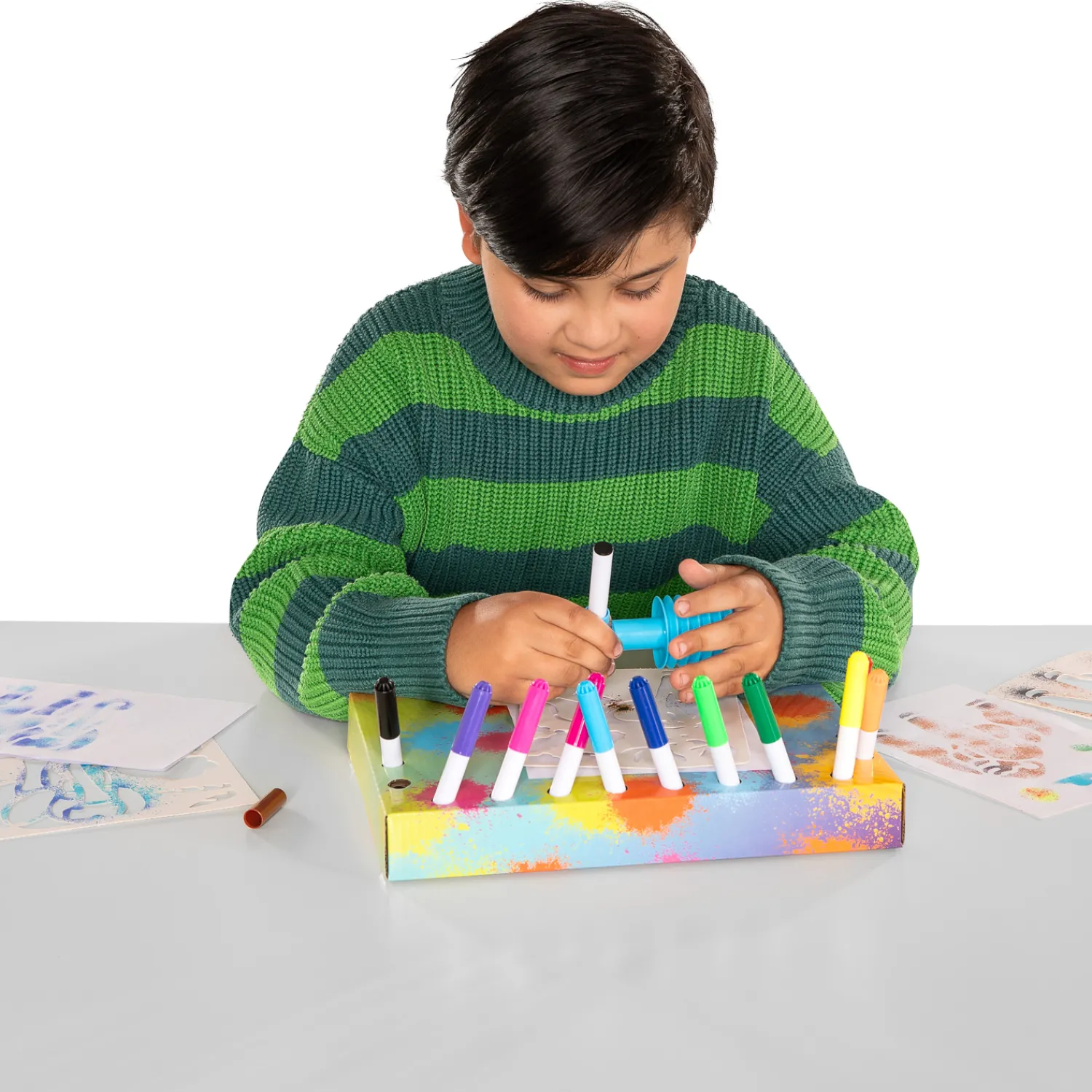 Blaaspennenset met Pompje Dieren-