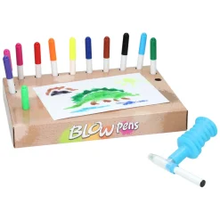 Blaaspennenset met Pompje Dinosaurus New