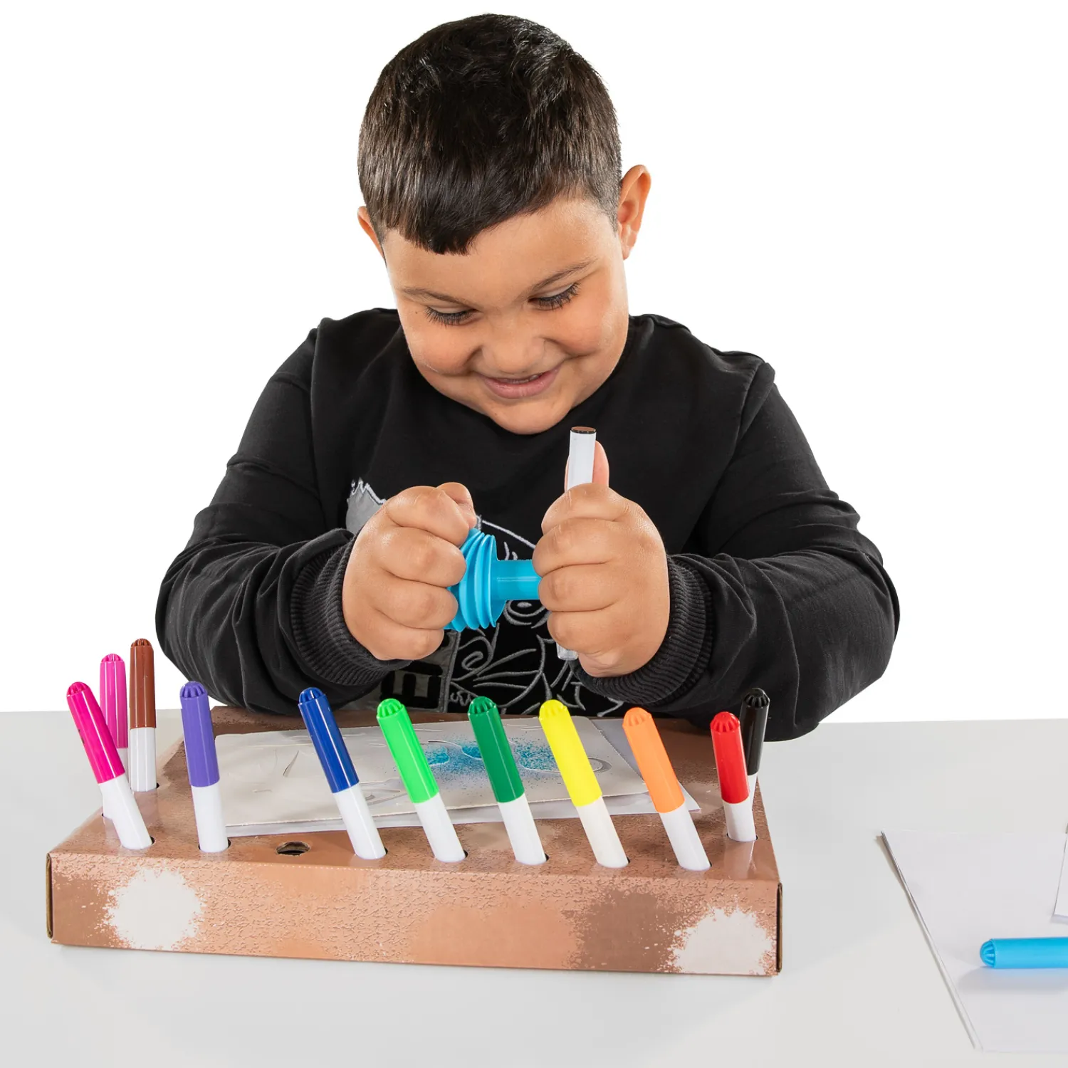 Blaaspennenset met Pompje Dinosaurus New