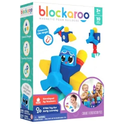 Magnetische Foam Blokken Vliegtuig Box, 10dlg.-Blockaroo Hot