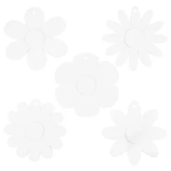 Bloemen Wit, 5x 3st.>Creativ Company Clearance