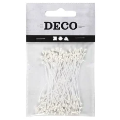 Bloemmeeldraden Wit Parelmoer, 100st.-Creativ Company Discount