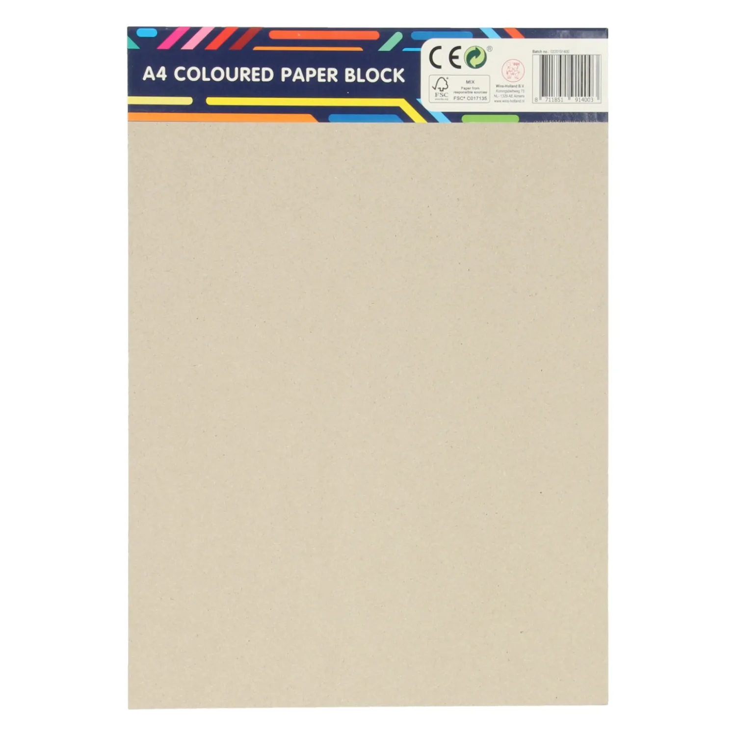 Blok Gekleurd Papier A4>Wins Holland Best