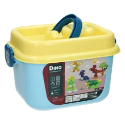 Blokjes Bouwset Dino in Opbergbox - 84dlg. Best