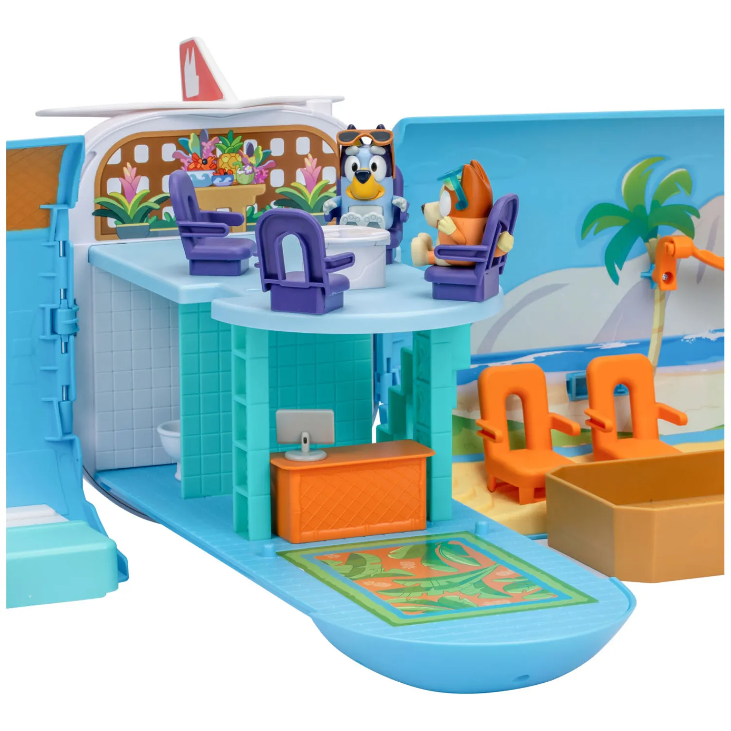 Bluey 3in1 Vliegtuig met 2 Speelfiguren>Moose Toys Hot