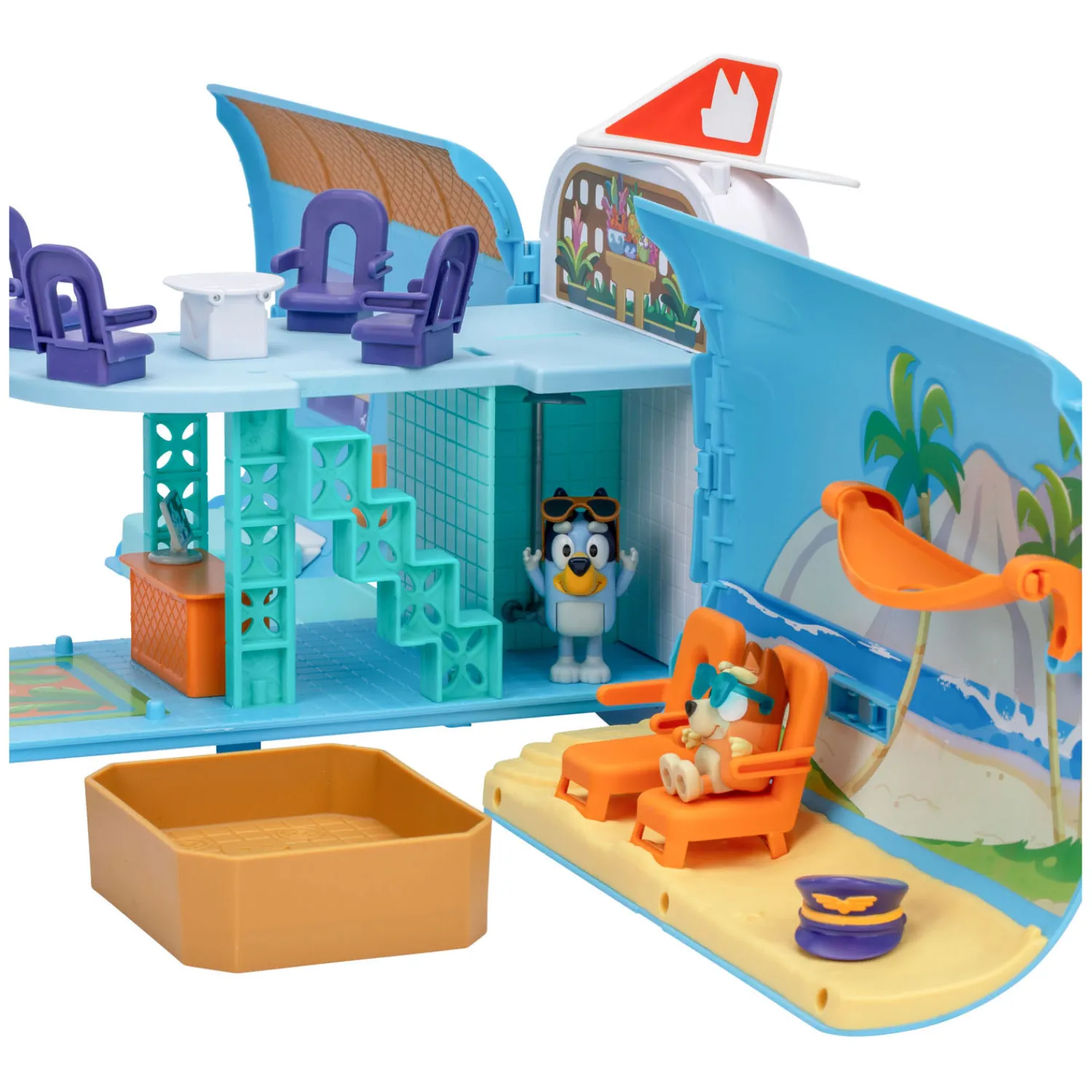 Bluey 3in1 Vliegtuig met 2 Speelfiguren>Moose Toys Hot