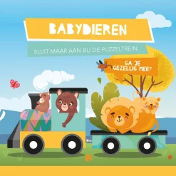 Lantaarn Publishers Boek en Puzzeltrein Babydieren Sale