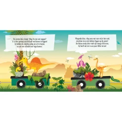 Boek en Puzzeltrein Dino's Discount