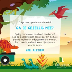 Boek en Puzzeltrein Dino's Discount