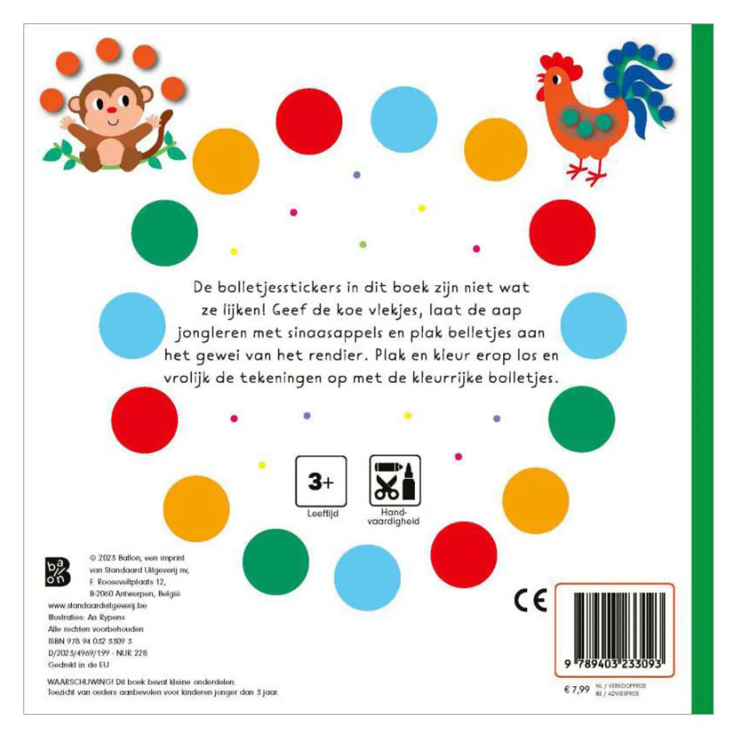 Bolletjes Stickerboek Allemaal diertjes!>Wins Holland Outlet