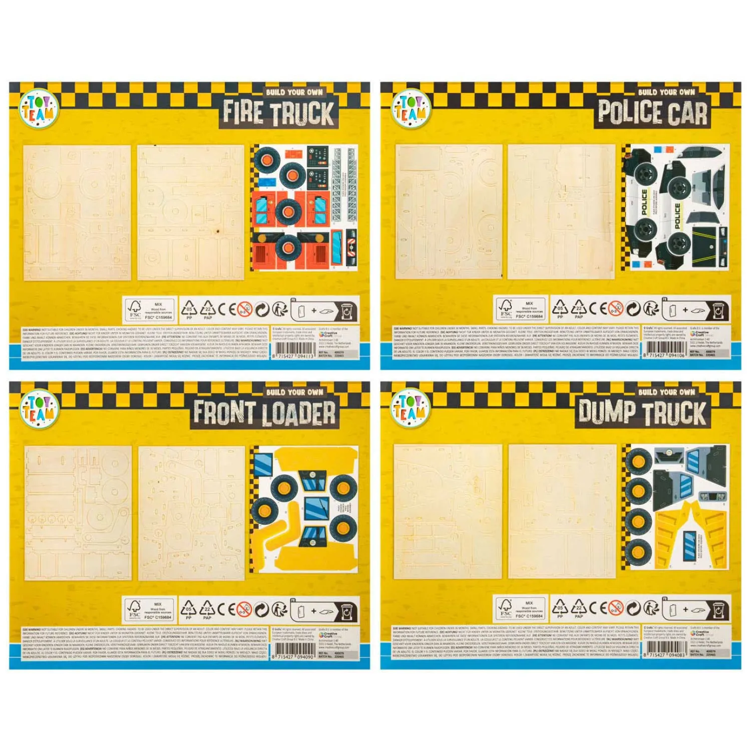 Bouw je eigen Houten 3D-Voertuig>Creative Craft Group New