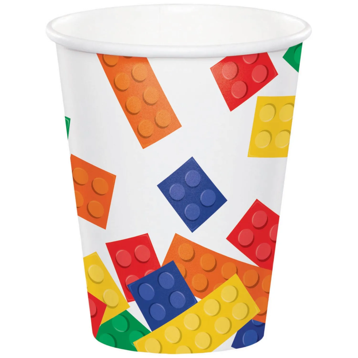 Haza Witbaard Bouwblokjes Bekers, 8st. New