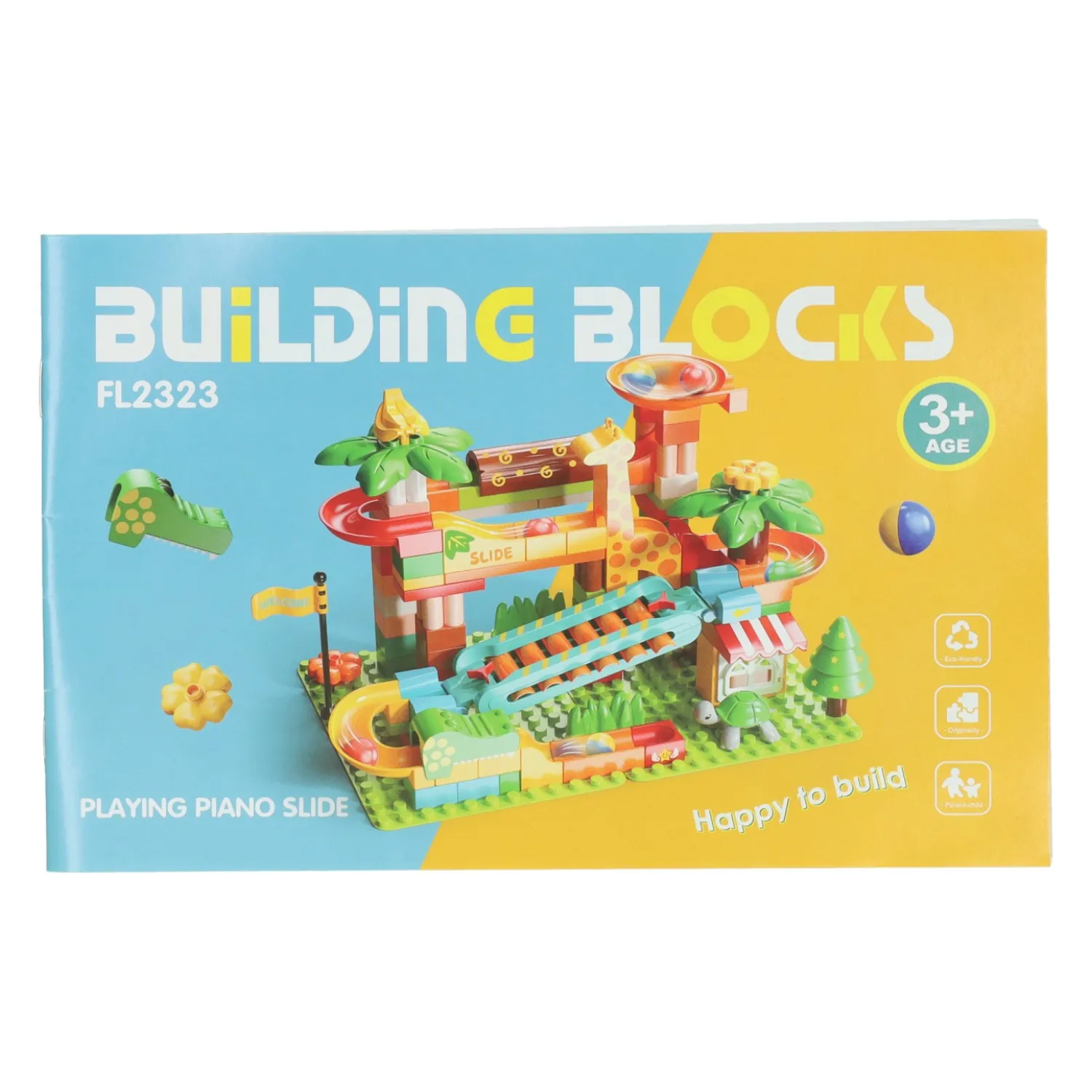 Bouwblokken Muzikale Ballenbaan Jungle - 109dlg.- Outlet