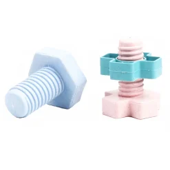 Bouwschroeven Pastel in Opbergbox, 24dlg. Clearance