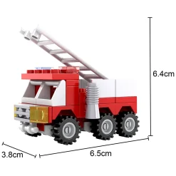 Bouwset Brandweer Ladderwagen - 63dlg. Hot