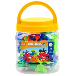 Bouwset Dierenvormpjes in Opbergbox, 32dlg.><noscript><img width=